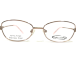 Eight to Eighty Eyeglasses Frames NANNY PINK Rose Gild Wire Cat Eye 51-1... - $37.18