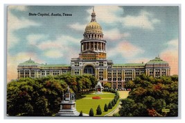 Stato Capitol Costruzione Austin Texas Tx Unp Lino Cartolina N18 - £2.67 GBP
