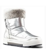 Cougar Wizard Waterproof Faux Fur Collar Boots-Metallic Silver Sz 6 new - $318.38 CAD