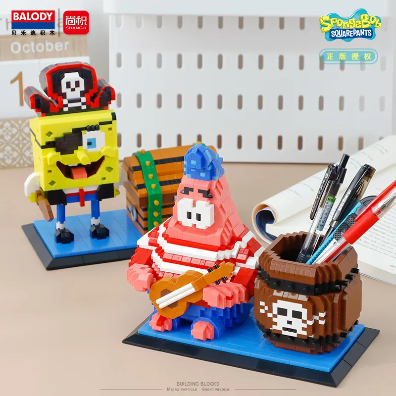 Balody SpongeBob Pan Container Micro Building Blocks SquarePants Patrick Star - £25.73 GBP