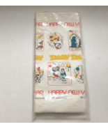 Ziggy comics paper Happy New Years tablecover vintage  party maid yellow... - $22.77