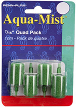 Penn Plax Aqua Mist Airstone Cylinder 48 count (12 x 4 ct) Penn Plax Aqua Mist A - £37.62 GBP