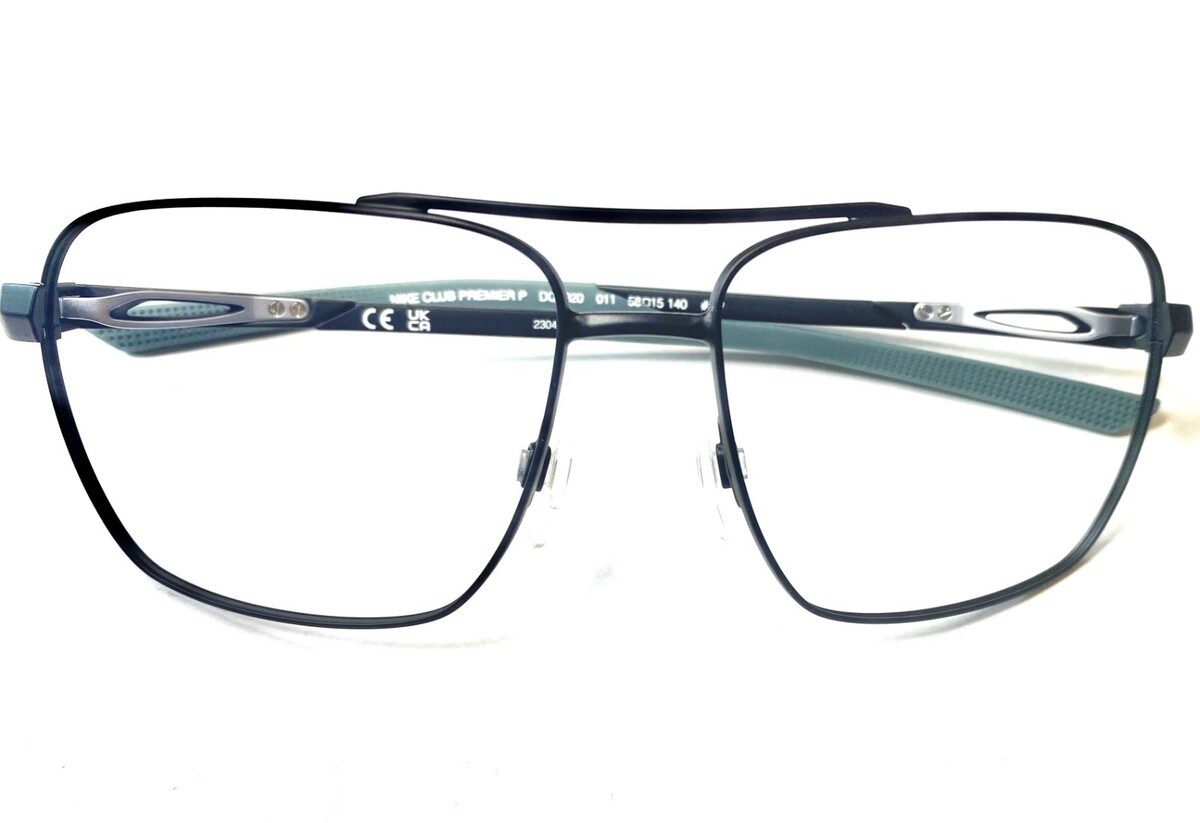 NIKE Eyeglasses Club Premier  DQ0920 011 Black/Teal 59-15-140 - $64.35