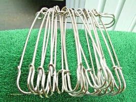 24 pieces 3&quot; Extra Large Safety Pins Sewing Shop Hobbies Display Keys Fabric New - £12.82 GBP