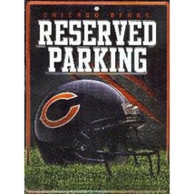11&quot; chicago bears nfl football team fan helmet logo reserved parking street sign - £23.97 GBP