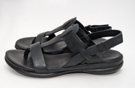 ECCO Women&#39;s Flash Toe-Post Sandal Black 6/6.5 US size 37 - £47.19 GBP