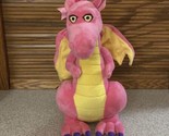 Creation Museum Pink Yellow Plush Dragon 13.5” Tall Rare - $27.54