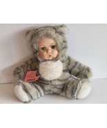 Show Stopper PURR Kitty Cat Doll Porcelain &amp; Plush Babes In The Wild - £12.51 GBP