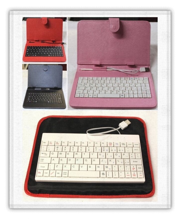  Tablet Case Sleeve / Pouch / Cover + USB / Android Key Board - Multiple... - $4.45+
