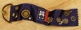 Vintage Jewelry Rotary Club Paul Harris Fellow Lapel Pin Ribbon Collection - $44.54