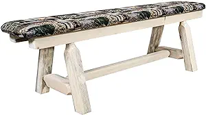 Montana Woodworks Homestead Collection Plank Style Bench with Woodland U... - $637.99