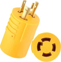 Kanayu Nema L5-30P To L14-30R Adapter, 3 Prong To 4 Prong Generator Transfer - $31.99