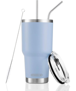 30Oz Blue Tumbler Stainless Steel Double Wall Vacuum Insulated Mug with ... - €11,64 EUR