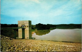 Control Tower At Dillon Dam Zanesville Ohio Postcard Unposted - £7.86 GBP