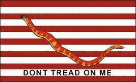 AVID FLAG Dont Tread on Me First Navy Jack historical 3x5 foot poly nyl blend - £3.90 GBP