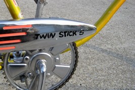 New Black &quot;TWIN STICK&quot; 5 Decal Sticker for Huffy Rail Muscle Bike - $10.00