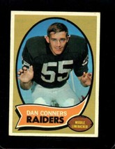 1970 Topps #6 Dan Conners Good+ (Rc) Raiders Nicely Centered *X53940 - £1.75 GBP