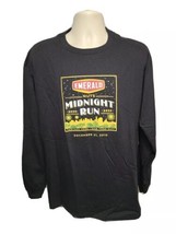 2011 NYRR Emerald Nuts MidNight Run Central Park NYC Adult Black XL TShirt - $19.80