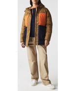 Lacoste Women’s Hooded Belted Colorblock Quilted Jacket- Sz 36-4 OJ/BRWN... - $137.06 CAD