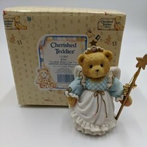 Cherished Teddies Kittie &quot;You Make Wishes Come True&quot; Fairy God Mother Fi... - $17.81