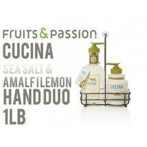 Fruits and Passion&#39;s Cucina Regenerating Hand Care Duo Sea Salt and Amal... - £29.31 GBP