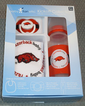 NCAA Arkansas Razorbacks Baby Gift Set Bottle Bib Pacifier by baby fanatic - £15.94 GBP
