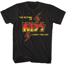 Kiss Return of Dynasty Tour 1979 Men&#39;s T Shirt Heavy Metal Rock Band Album Tour - £21.55 GBP+