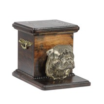 Urn for dog’s ashes with a standing statue -Bullmastiff, ART-DOG - £155.98 GBP