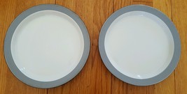 DANSK Bistro Ringsted White Blue Stripes Salad Lunch luncheon plates set... - £7.24 GBP