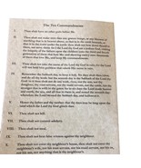 Ten Commandments  And Bible Verses Pamphlet Set Of 20 - $433.27 MXN