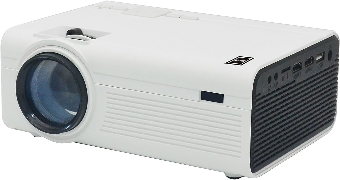 Rca Rpj136 Home Theater Projector: White, High Resolution, Bright, 1080P - $44.97