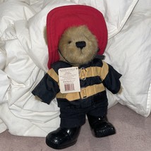 Boyds Bears BUCKLEY #917373 2001 10&quot; Plush Fire Fighter Bear In Suit &amp; Hat Boots - £7.91 GBP