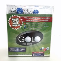 GOLO Golf Dice Game Travel Edition Golf In A Cup 9 Dice Travel Bag Scorecards 6+ - $19.79