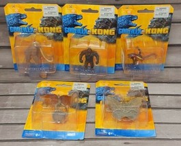 Playmates Godzilla VS Kong Mini Figure Lot (5) New Behemoth Warbat Kong Hellhawk - £35.13 GBP