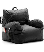 Black Smartmax, 3 Foot Big Joe Dorm Bean Bag Chair With Drink Holder And... - $106.83 CAD