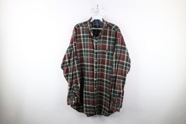 Vintage 90s Ralph Lauren Mens Large Faded Blake Collared Button Down Shirt Plaid - £35.05 GBP