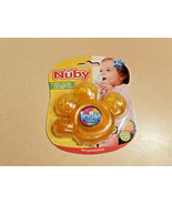 NUBY TEETHER COLOR YELLOW PAW ICY BITE GEL-COLD FILLED TEETHER #621 (NEW) - £7.80 GBP