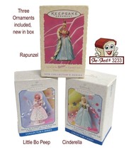 Lot of 3 Barbie Children&#39;s Storybook Hallmark Keepsake Ornament NIB - £19.61 GBP