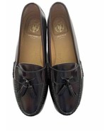 Cole Haan 12 M Pinch Tassel Loafers cordovan burgundy Men&#39;s hand-sewn shoes - £63.19 GBP