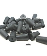 #00 Solid Rubber Stoppers  Lab Tapered Plug Cork 1 Hole Fits 13/32&quot; to 1... - $12.65+