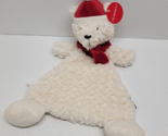 Demdaco Polar Bear Lovey Plush Cozie Toy Security Baby Blankie Christmas... - £33.15 GBP