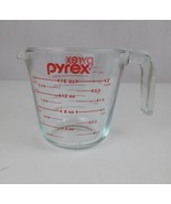 Vintage Pyrex Glass Measuring 2 Cup Standard &amp; Metric Measuring Cup - $18.06 CAD