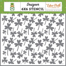 Echo Park Happy St. Patrick&#39;s Day Stencil 6&quot;X6&quot;-Shamrock And Roll - £18.36 GBP