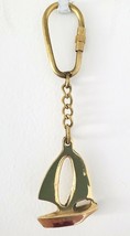 Handmade Key Ring - Key Chain -Sailboat Ship - Solid Brass - £7.05 GBP