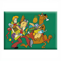Scooby Doo Shaggy &amp; Scooby with Food 2.5&quot; x 3.5&quot; Magnet Green - £8.61 GBP