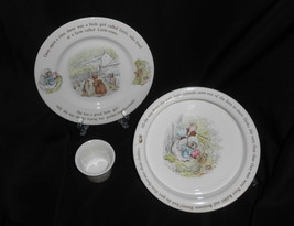 Wedgwood Mrs Tiggy Winkle Beatrix Potter Childs Porringer Bowl Plate &amp; E... - £19.14 GBP