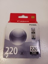 Genuine Canon PIXMA 220 PGBK PGI-220BK Black Ink Cartridge Brand New Sealed - £7.88 GBP