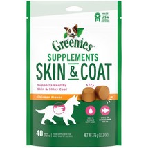 GREENIES EXP2/24 Supplements Dog Skin &amp; Coat Supplements With Fish Oil &amp;... - £10.38 GBP