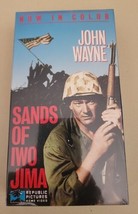 Sands of Iwo Jima VHS 1994 Colorized John Wayne Sealed Not Rated Republic Pics - £3.93 GBP