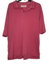 Tommy Bahama Men&#39;s Polo Shirt Red Golf Marlin Logo Casual Short Sleeve XL - $15.83